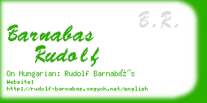 barnabas rudolf business card